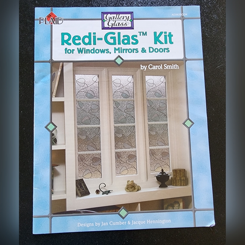 Lot Of PLAID REDI-Glass Gallery Books With Inserts Carol Smith Donna Dewberry